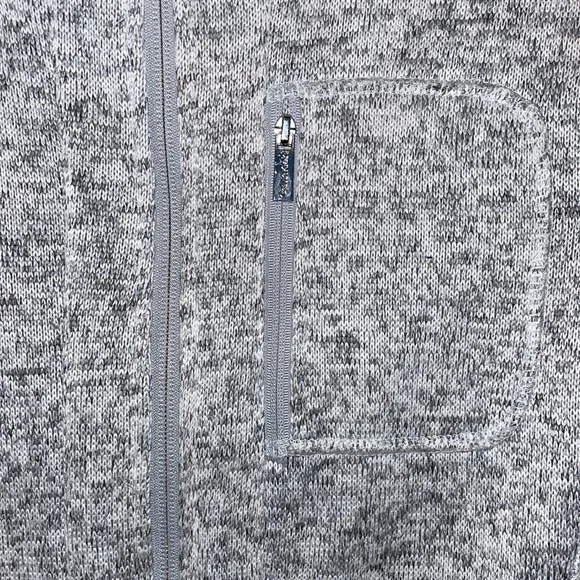 NWOT CALVIN KLEIN Gray Full-Zip Jacket.  Size XS - Picture 2 of 5